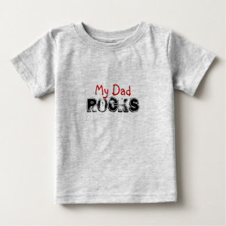 T-shirt Pour Bébé ROCHES, mon papa