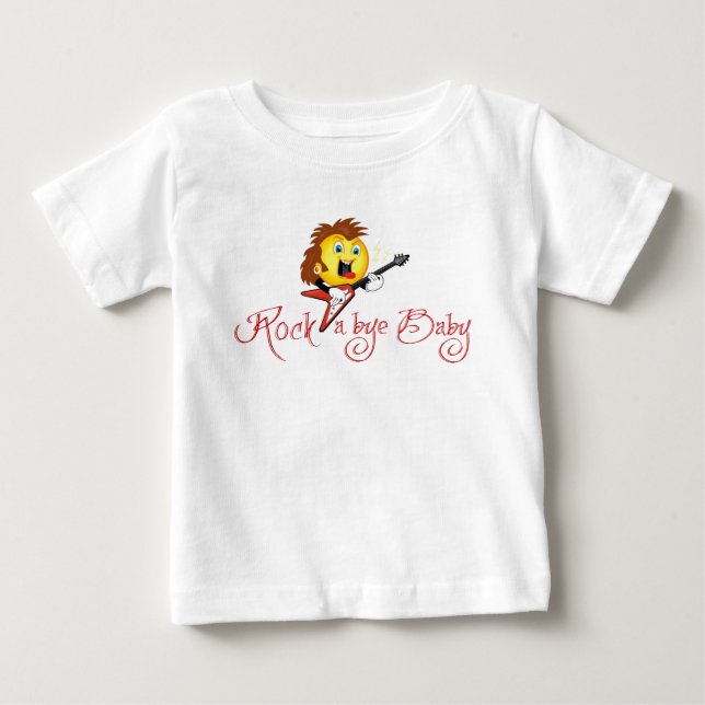 T-shirt Pour Bébé Rock a Bye Baby (Devant)