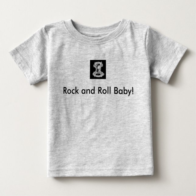 T-shirt Pour Bébé Rock and Roll Baby (Devant)