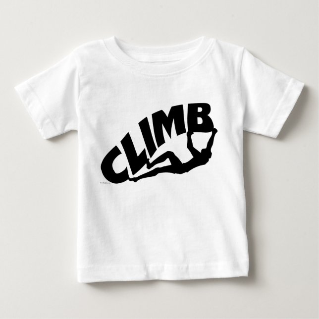 T-shirt Pour Bébé Rock Bouldering (Devant)