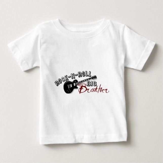 T-shirt Pour Bébé Rock-n-Roll Big Brother (Devant)
