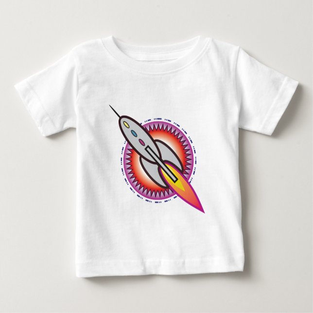 T-shirt Pour Bébé Rocket Space (Devant)