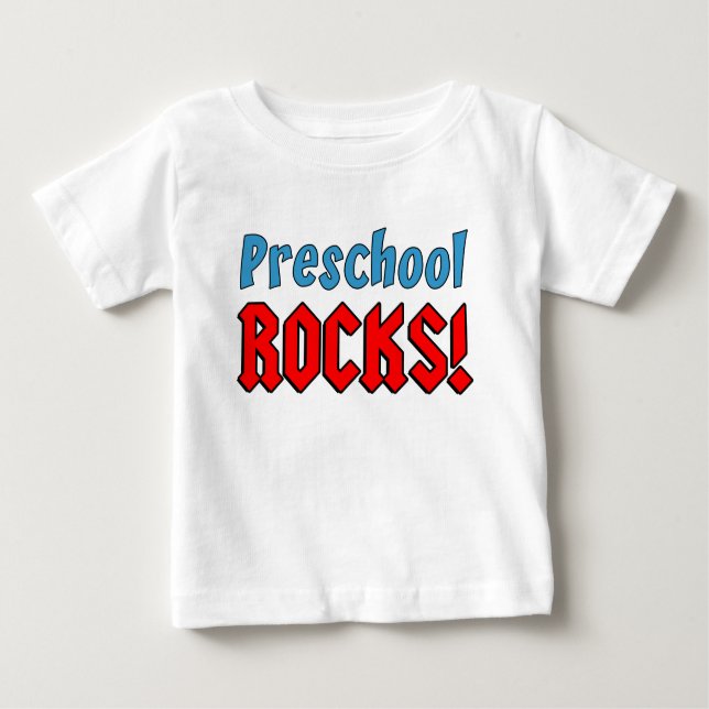 T-shirt Pour Bébé Rocks préscolaires (Devant)