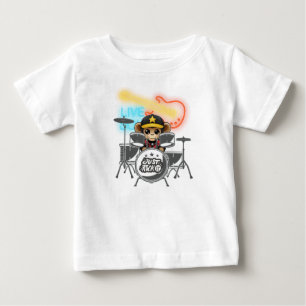 T-shirt Pour Bébé Rockstar Monkey