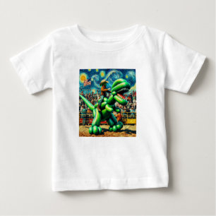 T-shirt Pour Bébé Rodeo Rex - Dino Cowboy bébé Tee