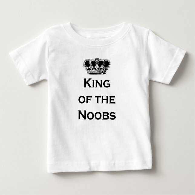 T-shirt Pour Bébé Roi des noobs (Devant)