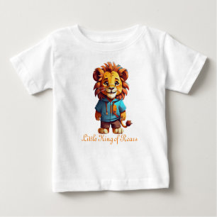 T-shirt Pour Bébé Roi du Cool, Couture inspirée par Lion