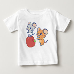 T-shirt Pour Bébé Rollage Anime Tuffy et Jerry Apple
