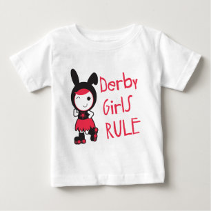 T-shirt Pour Bébé Roller Derby - Derby Girls Rule