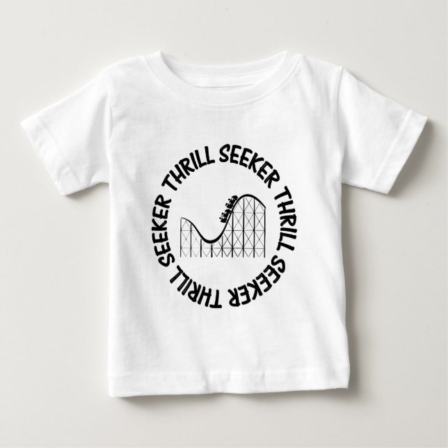 T-SHIRT POUR BÉBÉ ROLLER DESSOUS DE VERRE THRILL SEEKER (Devant)