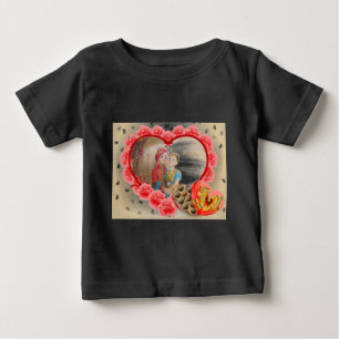 T-shirt Pour Bébé Romantique Amour Coeur Art Imprimer