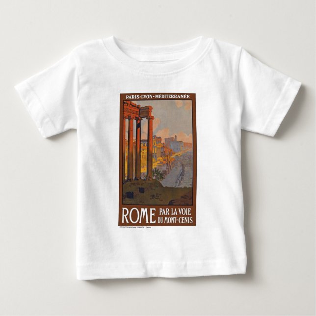 T-shirt Pour Bébé Rome antique Voyage et peinture (Devant)