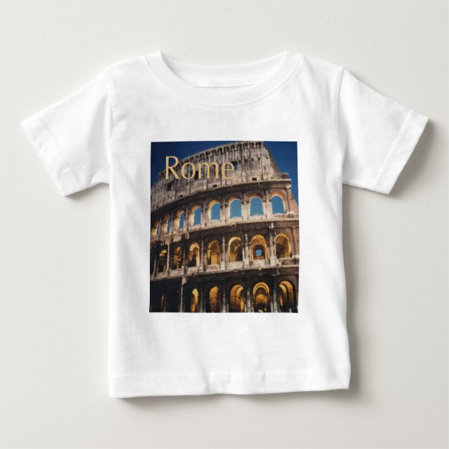 T-shirt Pour Bébé Rome la nuit (Devant)
