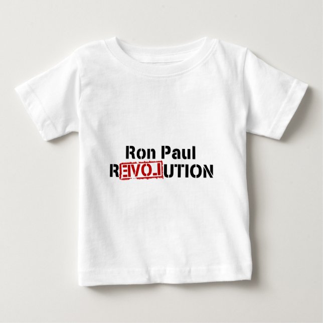 T-shirt Pour Bébé Ron-Paul-révolution (Devant)