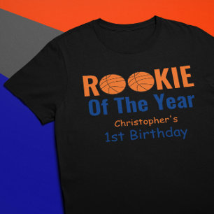 T-shirt Pour Bébé Rookie Basketball 1er anniversaire