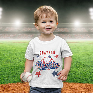 T-shirt Pour Bébé Rookie de baseball de l'année 1er fête d'anniversa