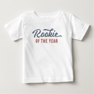 T-shirt Pour Bébé Rookie de l'année Baseball fête d'anniversaire