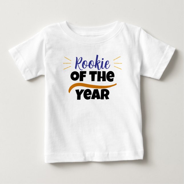 T-shirt Pour Bébé Rookie of the Year  – Cute Funny Kids  (Devant)