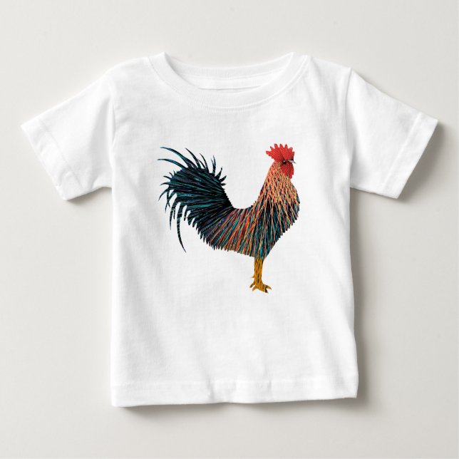 T-shirt Pour Bébé Rooster (Devant)