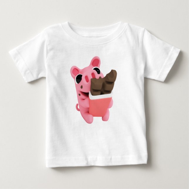 T-shirt Pour Bébé Rosa le Chocolate (Devant)