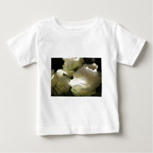T-shirt Pour Bébé Rose blanche fleurs florales Destiny Gardens