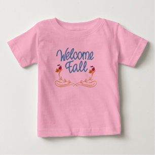 T-shirt Pour Bébé Rose d'automne