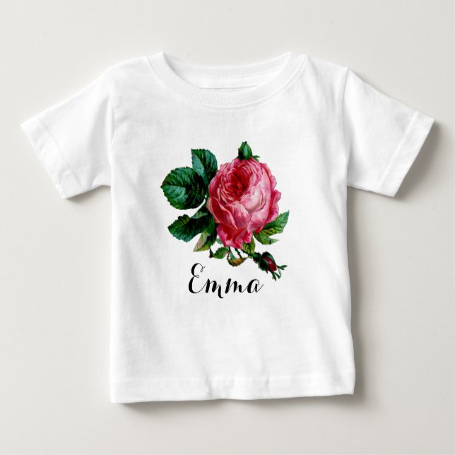 T-shirt Pour Bébé Rose de chou Tuti Onesy (Devant)