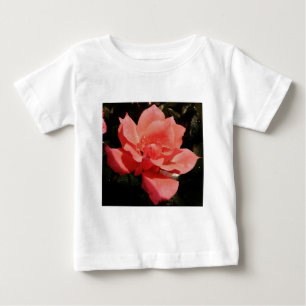 T-shirt Pour Bébé rose de pêche et détritus