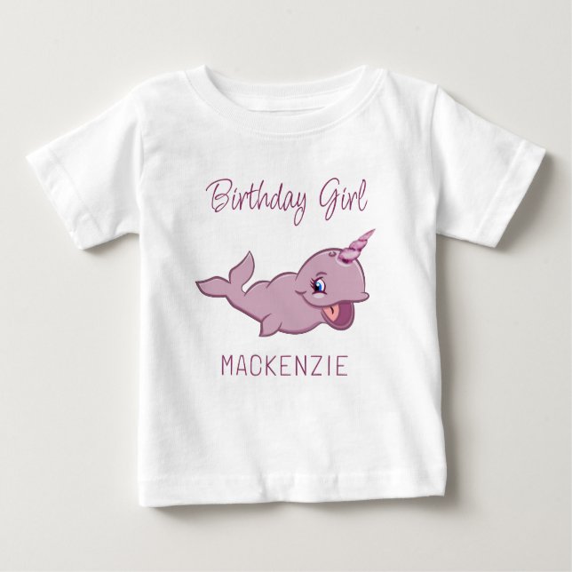 T-shirt Pour Bébé Rose étroit | Girly Kawaii Chibi animal de dessin (Devant)