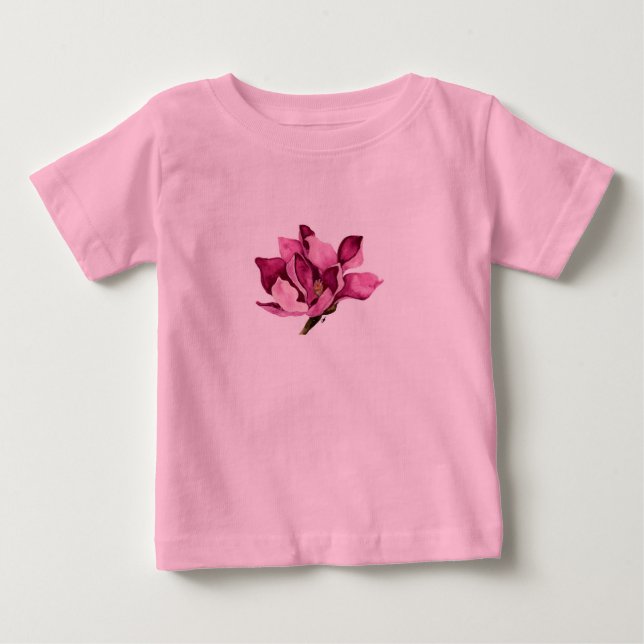 T-shirt Pour Bébé rose magnoliadkrose (Devant)