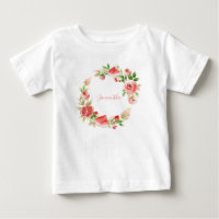 Rose Rose Floral Fille verte