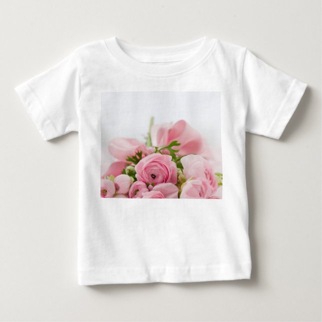 T-shirt Pour Bébé Roses Mariages roses (Devant)