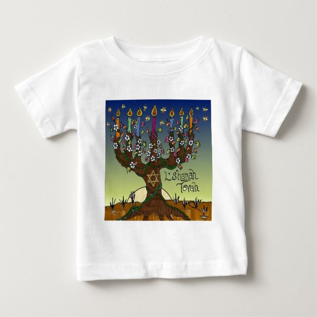 T-shirt Pour Bébé Rosh Hashanah (Devant)