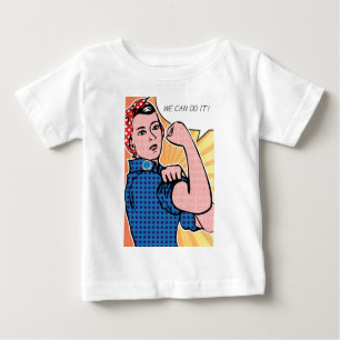 T-shirt Pour Bébé Rosie le rivoir nous pouvons le faire ! Points