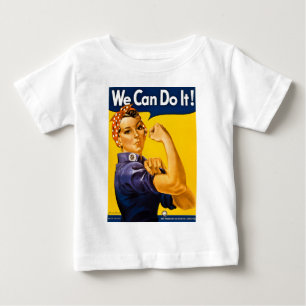T-shirt Pour Bébé Rosie le rivoir nous pouvons le faire vintage