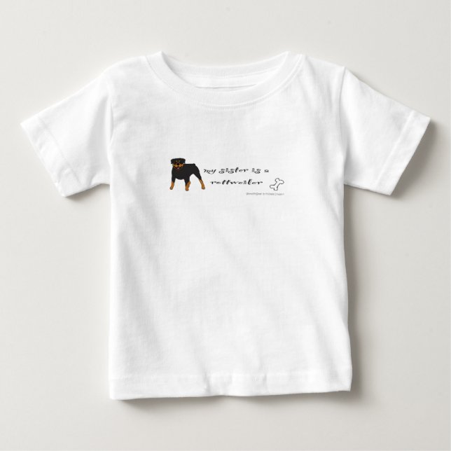 T-shirt Pour Bébé rottweiler (Devant)