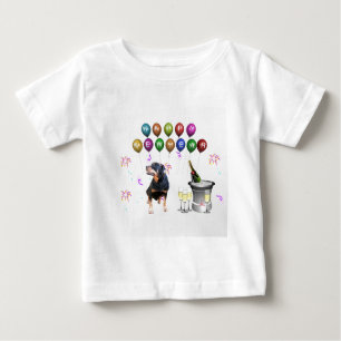 T-shirt Pour Bébé Rottweiler Chien Bonne Année