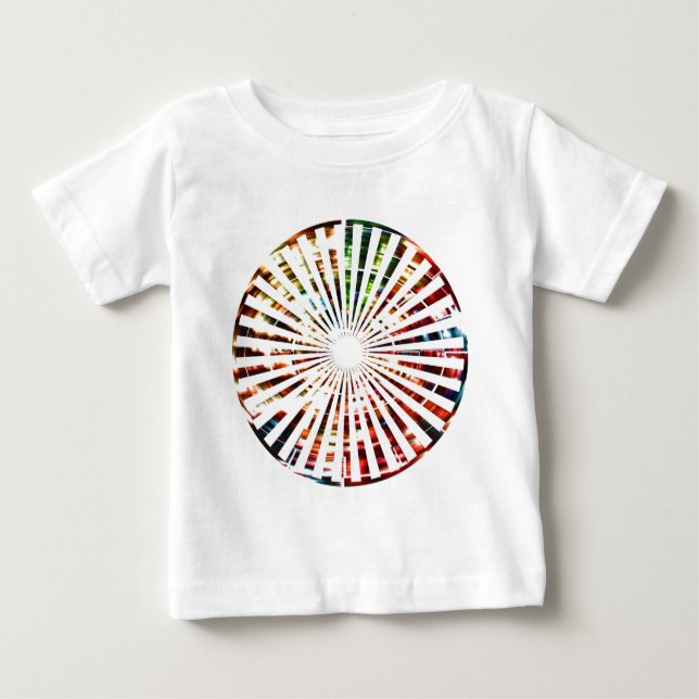 T-shirt Pour Bébé Roue de Fortune - Roue rouge étincelante (Devant)