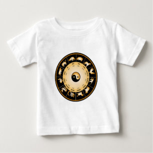 T-shirt Pour Bébé Roue zodiaque chinoise