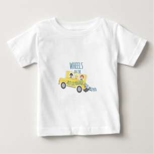 T-shirt Pour Bébé Roues sur l'autobus