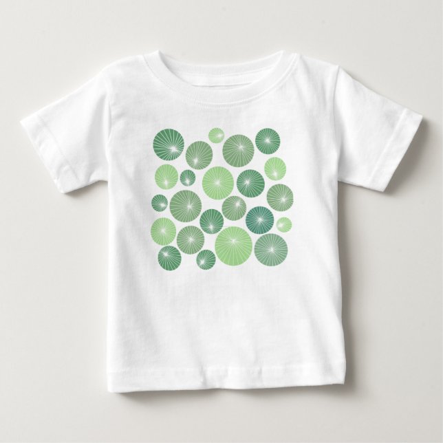 T-shirt Pour Bébé Roues vertes des années 1950 (Devant)