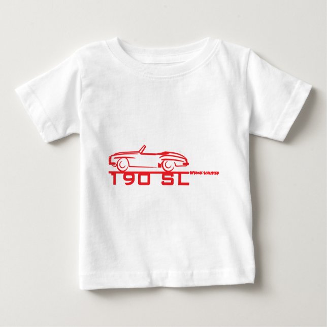 T-shirt Pour Bébé Rouge 190SL (Devant)