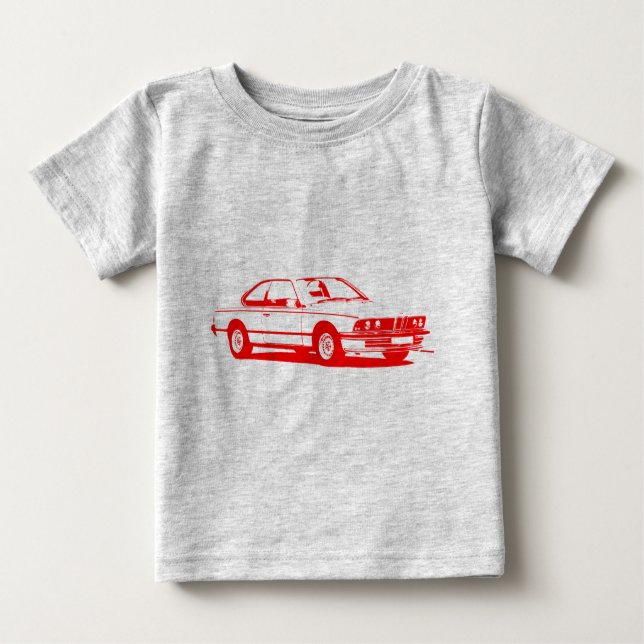 T-shirt Pour Bébé Rouge classique de BMW (Devant)