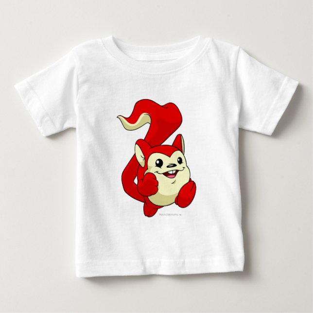 T-shirt Pour Bébé Rouge de Meerca (Devant)