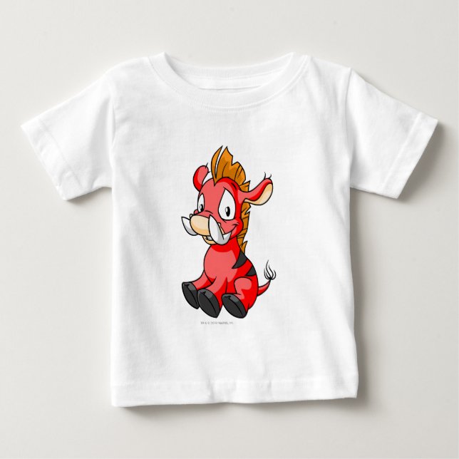 T-shirt Pour Bébé Rouge de Moehog (Devant)