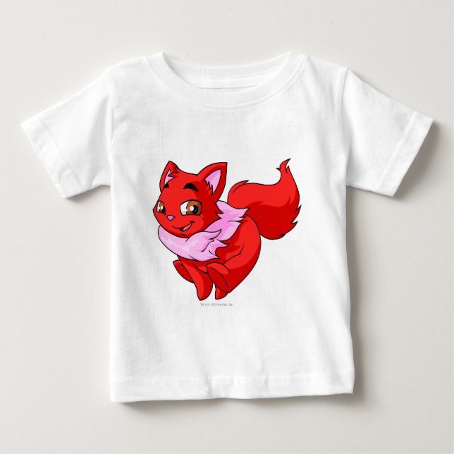 T-shirt Pour Bébé Rouge de Wocky (Devant)