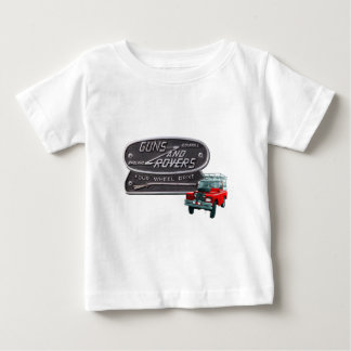 T-shirt Pour Bébé Rouge Rover d'armes à feu et de vagabonds