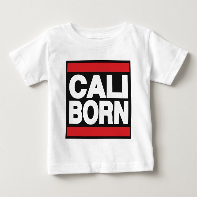 T-shirt Pour Bébé Rouge soutenu par Cali (Devant)