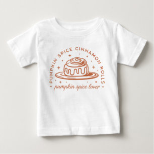 T-shirt Pour Bébé Rouleaux de cannelle à épices citrouilles
