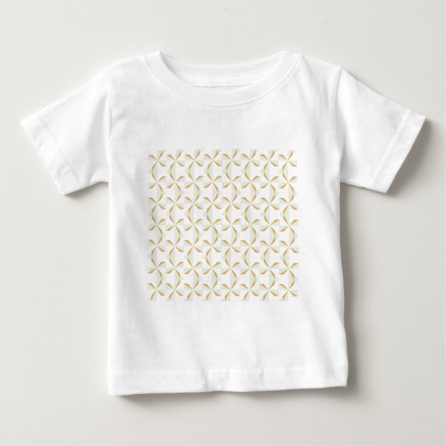 T-shirt Pour Bébé Roulettes en argent et en or (Devant)